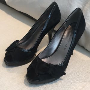 Marc Fisher Peep Toe Bow Pumps